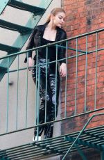 GIGI HADID on the Set of a Photoshoot in Brooklyn 03/19/2018