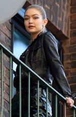 GIGI HADID on the Set of a Photoshoot in Brooklyn 03/19/2018