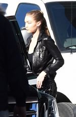 GIGI HADID on the Set of a Photoshoot in Brooklyn 03/19/2018
