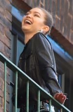GIGI HADID on the Set of a Photoshoot in Brooklyn 03/19/2018
