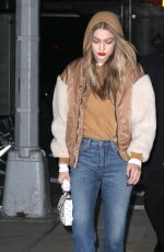 GIGI HADID Out and About in New York 03/19/2018
