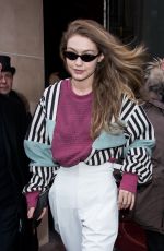 GIGI HADID Out and About in Paris 03/01/2018