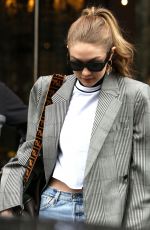 GIGI HADID Out at Paris Fashion Week 03/04/2018