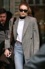 GIGI HADID Out at Paris Fashion Week 03/04/2018