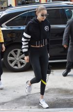 GIGI HADID Out in New York 03/09/2018