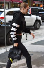 GIGI HADID Out in New York 03/09/2018