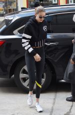 GIGI HADID Out in New York 03/09/2018