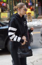 GIGI HADID Out in New York 03/09/2018