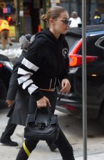 GIGI HADID Out in New York 03/09/2018