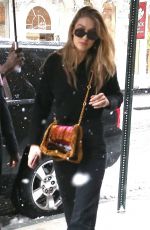 GIGI HADID Out in New York 03/21/2018