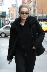 GIGI HADID Out Shopping in New York 03/08/2018