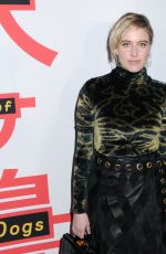 GRETA GERWIG at Isle of Dogs Premiere in New York 03/20/2018