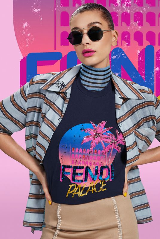 HAILEY BALDWIN for Fendi Pop Tour Spring 2018 Campaign