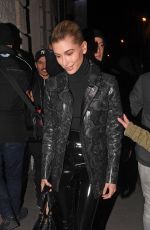 HAILEY BALDWIN Leave Off-white Fashion Show in Paris 03/01/2018