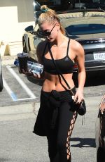 HAILEY BALDWIN Leaves a Gym in Hollywood 03/27/2018