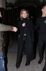 HAILEY BALDWIN Leaves Royal Monceau Hotel in Paris 02/28/2018