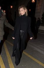 HAILEY BALDWIN Leaves Royal Monceau Hotel in Paris 02/28/2018