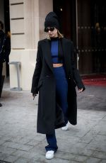 HAILEY BALDWIN Out and About in Paris 03/01/2018