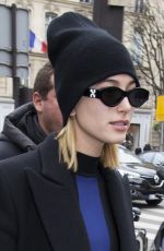 HAILEY BALDWIN Out and About in Paris 03/01/2018