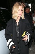 HAILEY BALDWIN Out for Dinner in West Hollywood 03/09/2018