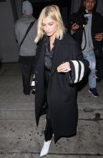 HAILEY BALDWIN Out for Dinner in West Hollywood 03/09/2018