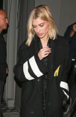 HAILEY BALDWIN Out for Dinner in West Hollywood 03/09/2018