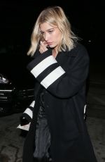 HAILEY BALDWIN Out for Dinner in West Hollywood 03/09/2018