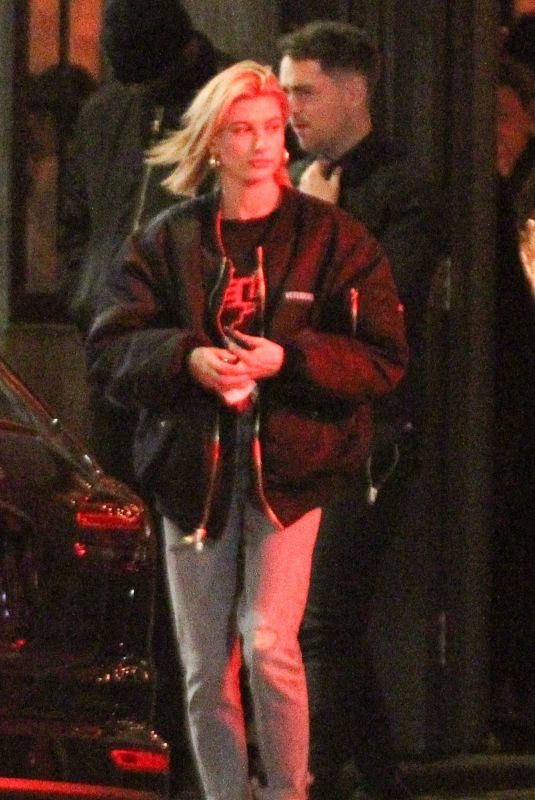 HAILEY BALDWIN Out for Dinner in West Hollywood 03/28/2018