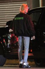 HAILEY BALDWIN Out for Dinner in West Hollywood 03/28/2018