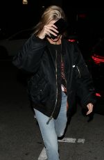 HAILEY BALDWIN Out for Dinner in West Hollywood 03/28/2018