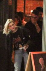 HAILEY BALDWIN Out for Dinner in West Hollywood 03/28/2018