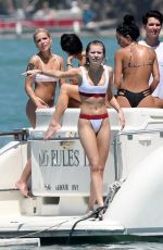 HALSEY and JOSIE CANSECO in Bikinis at a Yach in Miami 03/26/2018