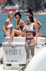 HALSEY and JOSIE CANSECO in Bikinis at a Yach in Miami 03/26/2018
