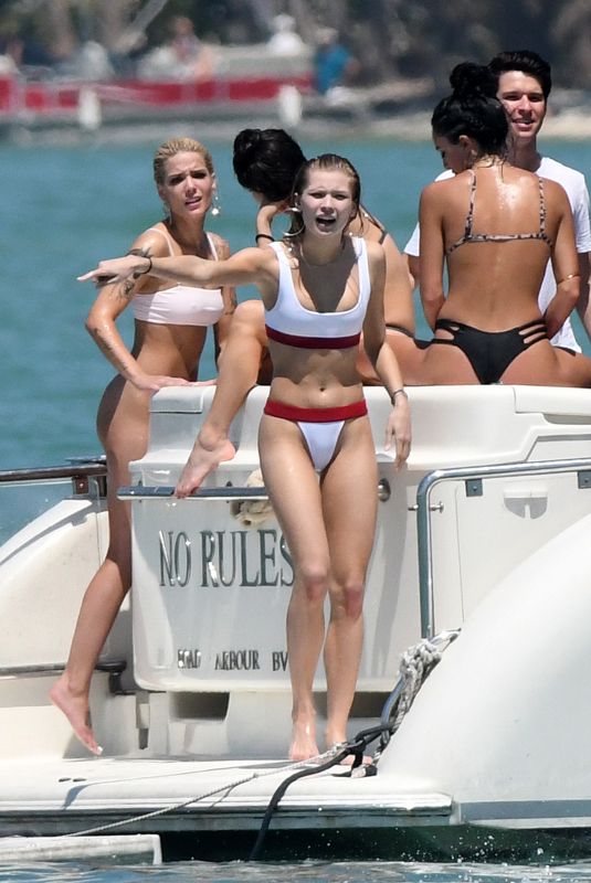 HALSEY and JOSIE CANSECO in Bikinis at a Yach in Miami 03/26/2018