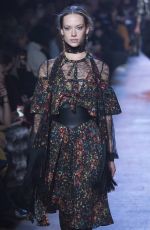 HANNAH FERGUSON at Elie Saab Runaway Show at PFW in Paris 03/03/2018