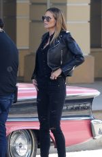 HEIDI KLUM on the Set of America