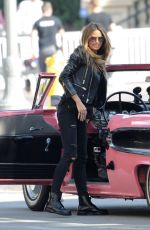 HEIDI KLUM on the Set of America