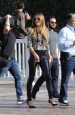 HEIDI KLUM on the Set of America