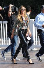 HEIDI KLUM on the Set of America