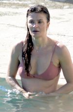 HELENA CHRISTENSEN in Bikini on the Beach in Sydney 03/11/2018