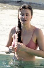HELENA CHRISTENSEN in Bikini on the Beach in Sydney 03/11/2018