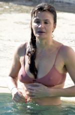 HELENA CHRISTENSEN in Bikini on the Beach in Sydney 03/11/2018