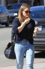 HILARY DUFF Leaves Il Pastaio in Los Angeles 03/05/2018