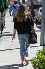 HILARY DUFF Leaves Il Pastaio in Los Angeles 03/05/2018