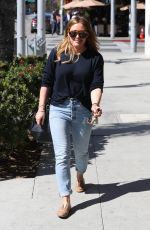 HILARY DUFF Leaves Il Pastaio in Los Angeles 03/05/2018