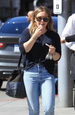 HILARY DUFF Leaves Il Pastaio in Los Angeles 03/05/2018