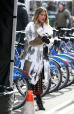 HILARY DUFF on the Set of Younger in New York 03/27/2018