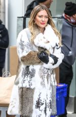 HILARY DUFF on the Set of Younger in New York 03/27/2018
