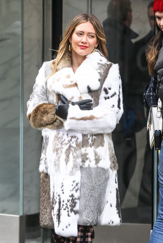 HILARY DUFF on the Set of Younger in New York 03/27/2018