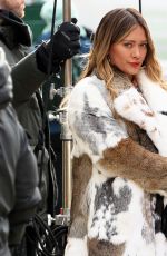 HILARY DUFF on the Set of Younger in New York 03/27/2018